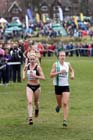 Gemma Steel (Leicestershire) and Steph Twell lead in the Senior Womens McCain Inter Counties Cross Country, Cofton Park, Birmingham.